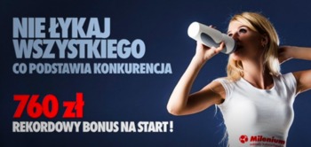 Rekordowy bonus na strat w Milenium